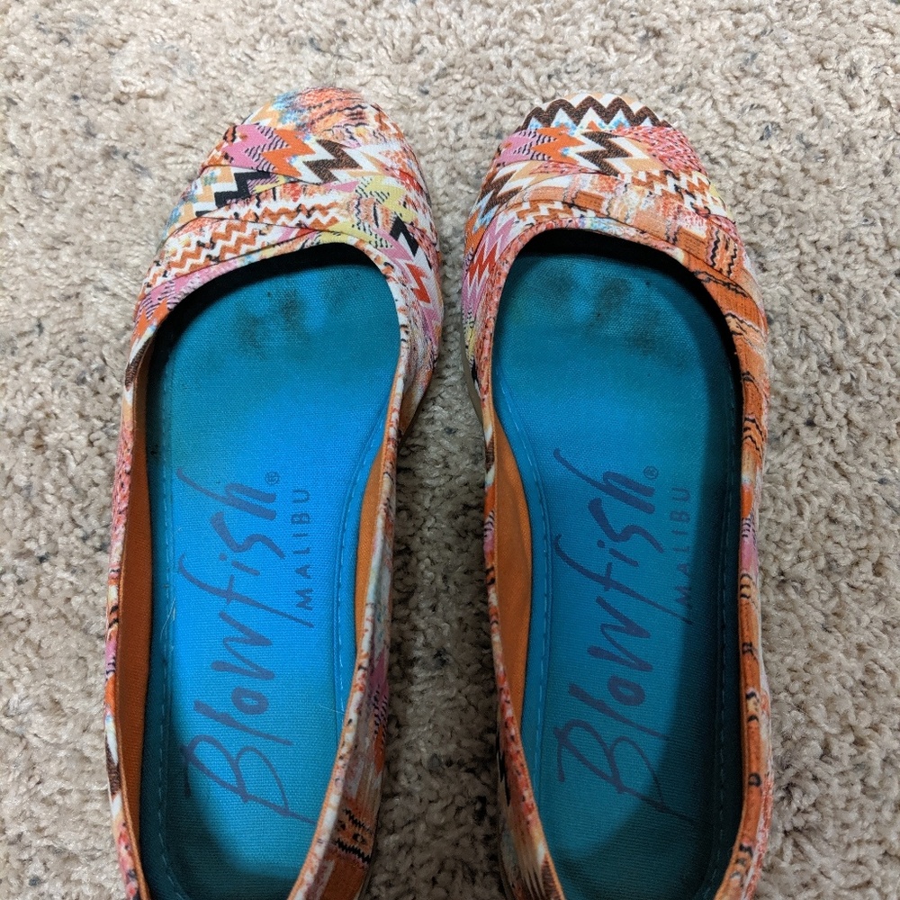 Multi colored flats